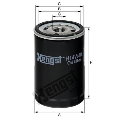 Hengst Filter Oil Filter - H14W40