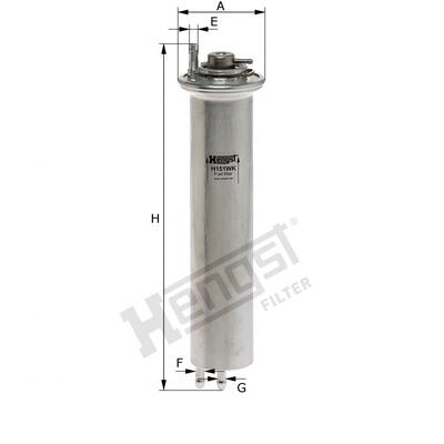 Hengst Filter Fuel Filter - H151WK