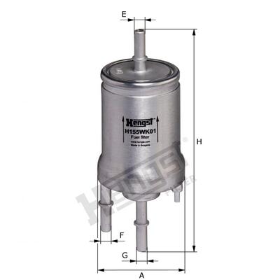 Hengst Filter Fuel Filter - H155WK01