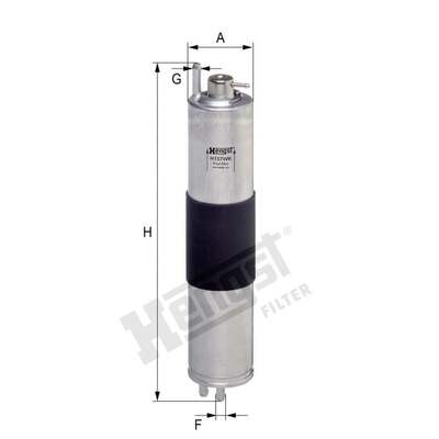 Hengst Filter Fuel Filter - H157WK