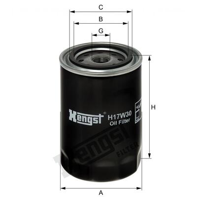 Hengst Filter Oil Filter - H17W30