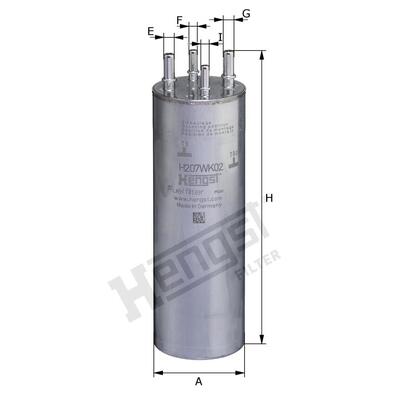 Hengst Filter Fuel Filter - H207WK02