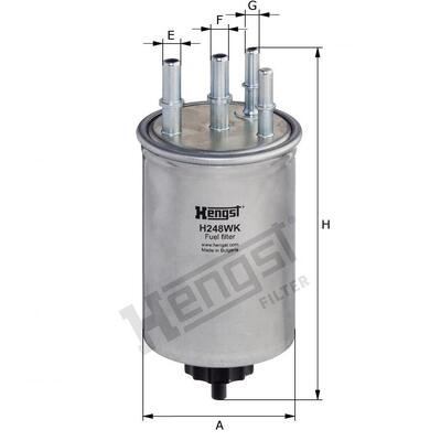 Hengst Filter Fuel Filter - H248WK