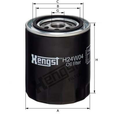 Hengst Filter Oil Filter - H24W04