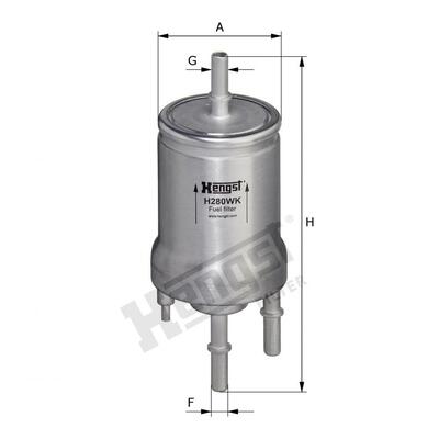 Hengst Filter Fuel Filter - H280WK