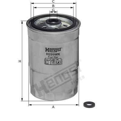 Hengst Filter Fuel Filter - H299WK