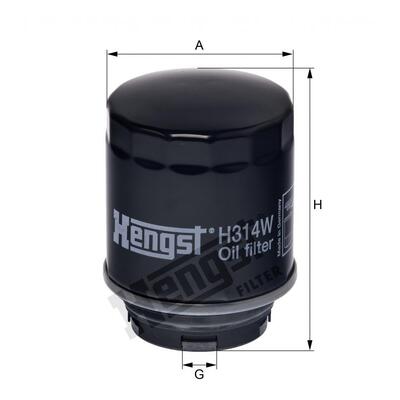 Hengst Filter Oil Filter - H314W