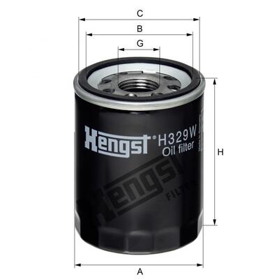 Hengst Filter Oil Filter - H329W