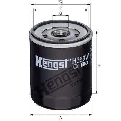 Hengst Filter Oil Filter - H388W