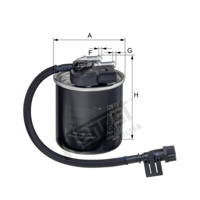 Hengst Filter Fuel Filter - H412WK