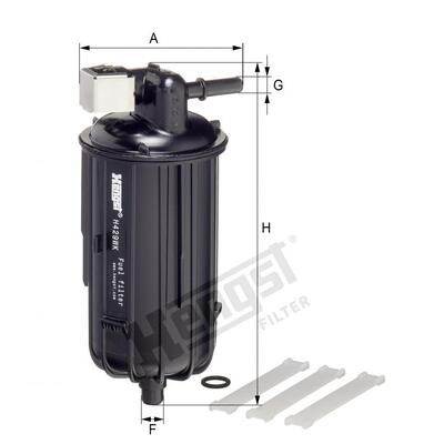 Hengst Filter Fuel Filter - H429WK D397