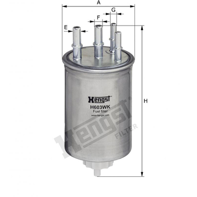 Hengst Filter Fuel Filter - H603WK