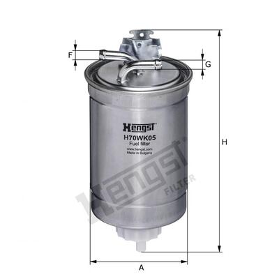 Hengst Filter Fuel Filter - H70WK05