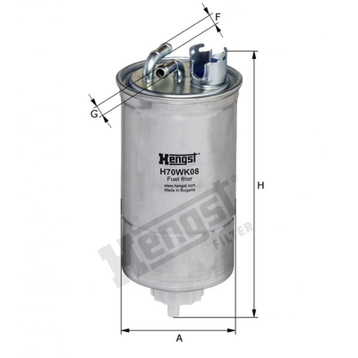 Hengst Filter Fuel Filter - H70WK08