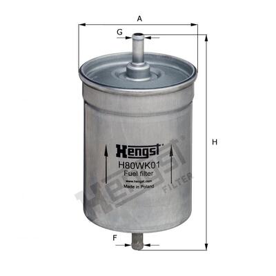 Hengst Filter Fuel Filter - H80WK01