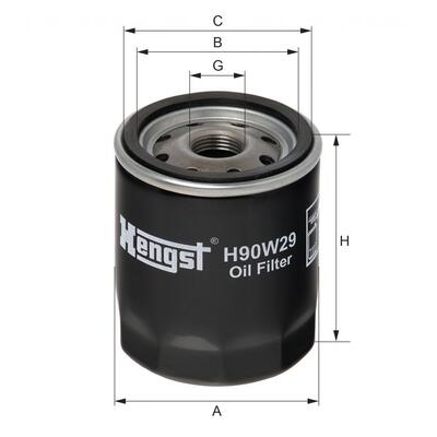 Hengst Filter Oil Filter - H90W29