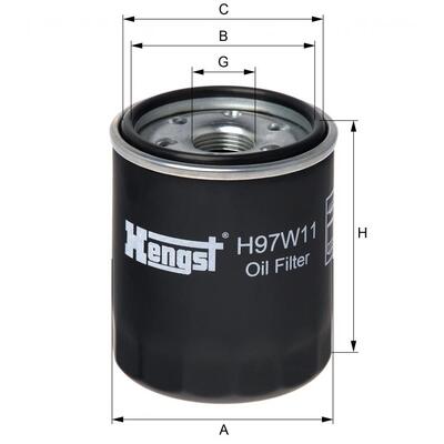 Hengst Filter Oil Filter - H97W11