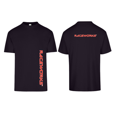 Raceworks XL Black T-Shirt Short Sleeve - MER-586