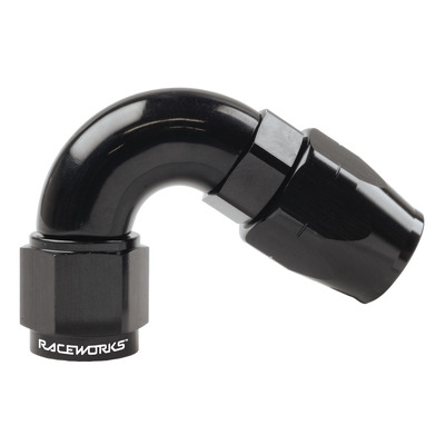 Raceworks Cutter Hose End AN-6 120deg - RWF-104-06BK