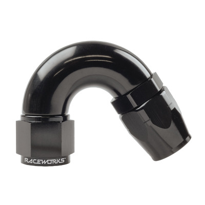 Raceworks Cutter Hose End AN-10 150deg - RWF-105-10BK