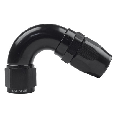 Raceworks Taper Hose End AN-12 120deg - RWF-114-12BK