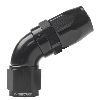 Raceworks Taper Hose End AN-4 60deg - RWF-118-04BK