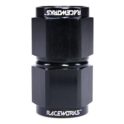 Raceworks Female To Female Swivel An-8 Straight - RWF-131-08BK