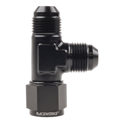 Raceworks Tee Swivel on Run AN-8 - RWF-145-08BK