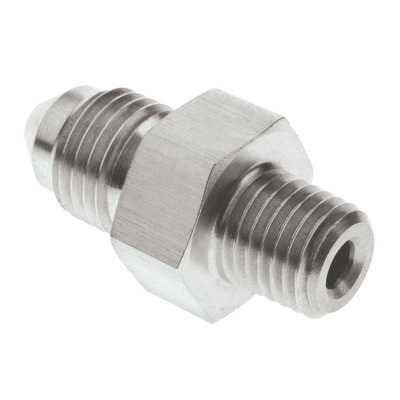 Raceworks NPT Male 1/16in to Male Flare AN-3 Stainless - RWF-380-03-01SS