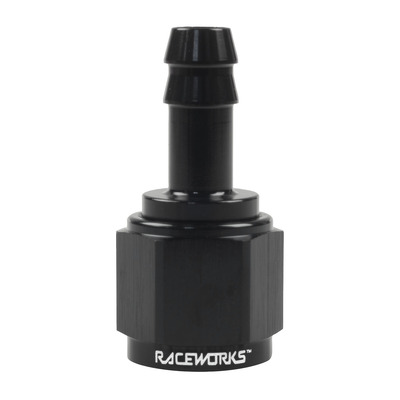 Raceworks Female AN-8 to Barb 3/8in - RWF-411-08-06BK