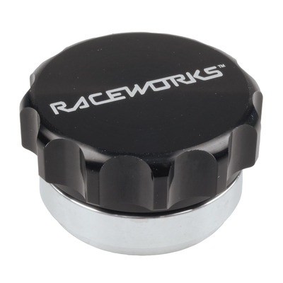 Raceworks Weld on Aluminum Filler with Black Male Cap 1.5in - RWF-461-24-ABK