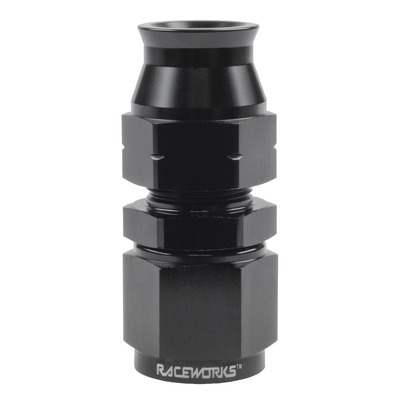 Raceworks Female AN-6 to 5/16in straight Tube Adapter - RWF-619-06-05BK