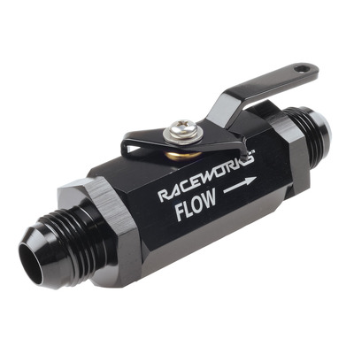 Raceworks Shut Off Valve AN-10 - RWF-650-10BK