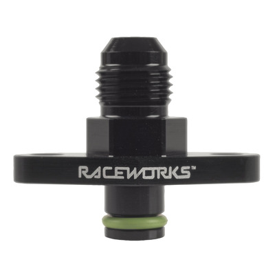 Raceworks Fuel Rail Adapter AN-6 for Mazda/Nissan & Subaru - RWF-680-02BK