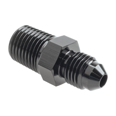 Raceworks An-4 Male Flare To Npt 1/4In Straight - RWF-816-04-04BK