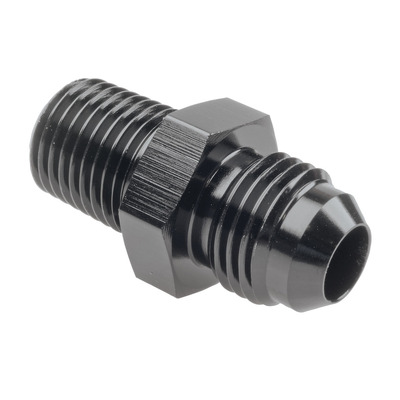 Raceworks An-6 Male Flare To Npt 1/4In Straight - RWF-816-06BK