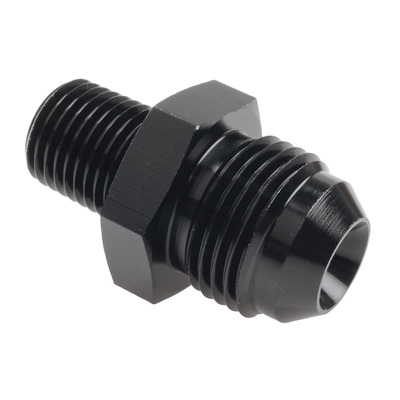 Raceworks An-8 Male Flare To Npt 1/4In Straight - RWF-816-08-04BK