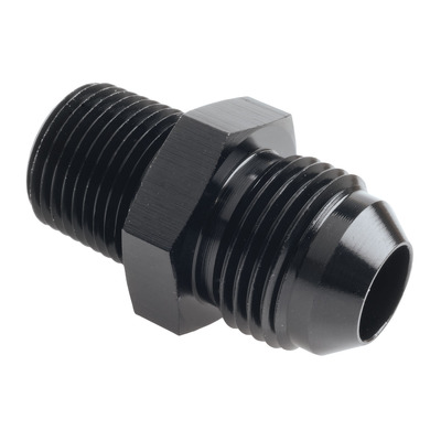 Raceworks An-8 Male Flare To Npt 3/8In Straight - RWF-816-08BK