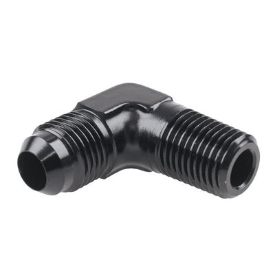 Raceworks AN-10 Male Flare to NPT 1/2in 90deg - RWF-822-10BK