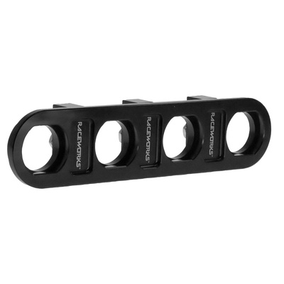 Raceworks 4Way Bulkhead Plate - RWF-838-04BK