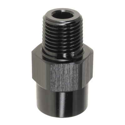 Raceworks 1/8 NPT Male to M10 x 1.0 Inverted Female Adapter - RWF-925-02-M10BK