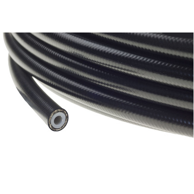 Raceworks Braided PTFE E85 Hose with Black PVC Cover AN-3 10 Metres - RWH-260-03-10M