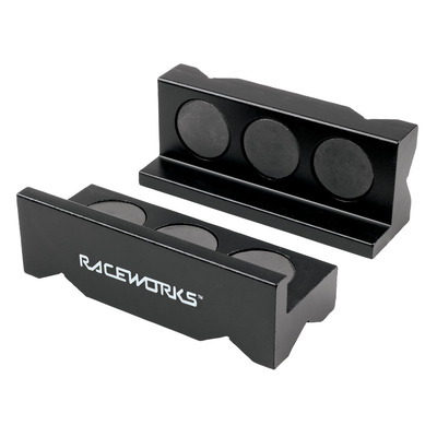 Raceworks Billet Aluminium Vice Jaws Black - RWT-002BK