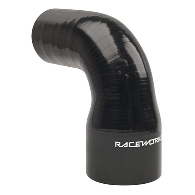 Raceworks 90deg Reducer 1.00-1.5in 25-38mm Black - SHE-090-100150BK