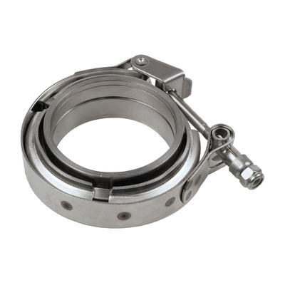 Raceworks 4.00In SS Quick Release V-Band Clamp & Flanges Kit - VBC-400