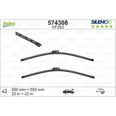 Valeo Wiper Blade Set - WM353