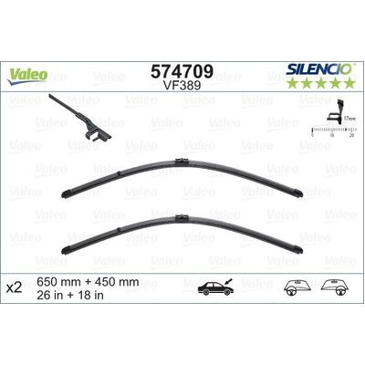 Valeo Wiper Blade Set - VM389