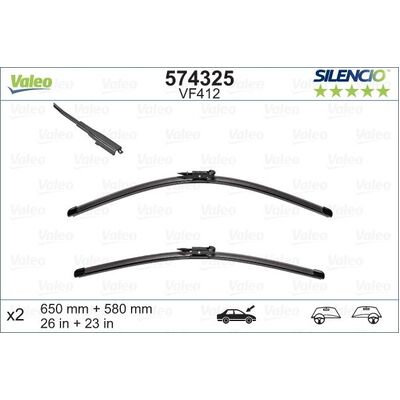 Valeo Wiper Blade Set - VM412