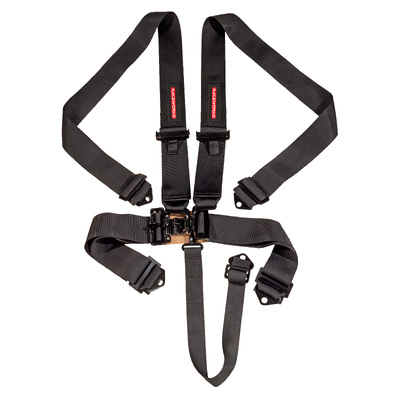 Raceworks Black 5Point Latch & Link Harness, Sfi Approved, 3In Belts, Bie - VPR-100BK