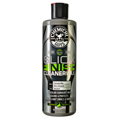 Chemical Guys Slick Finish Cleaner Wax Light Paint Cleanser & Brilliant Shine Carnauba Wax - WAC20616